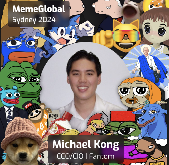 Come to @MemeGlobal_ Sydney where @michaelfkong discusses how memecoins are the future of @FantomFDN and finance.