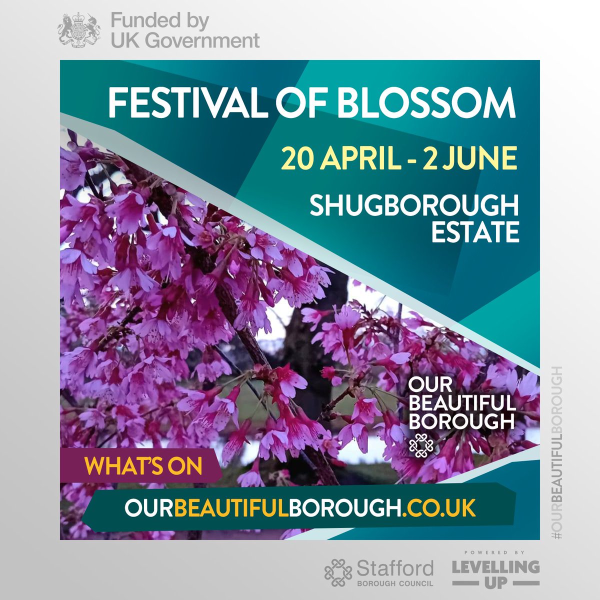 Celebrate the blossom season at @shugboroughNT with a series of events and activities running from 20th April to 2nd June. For details on the Poetry Gallery, Poet in Residence and Poetry Walk visit: tinyurl.com/3m7jps62 #DaysOut #FamilyFun #OurBeautifulBorough @djversified