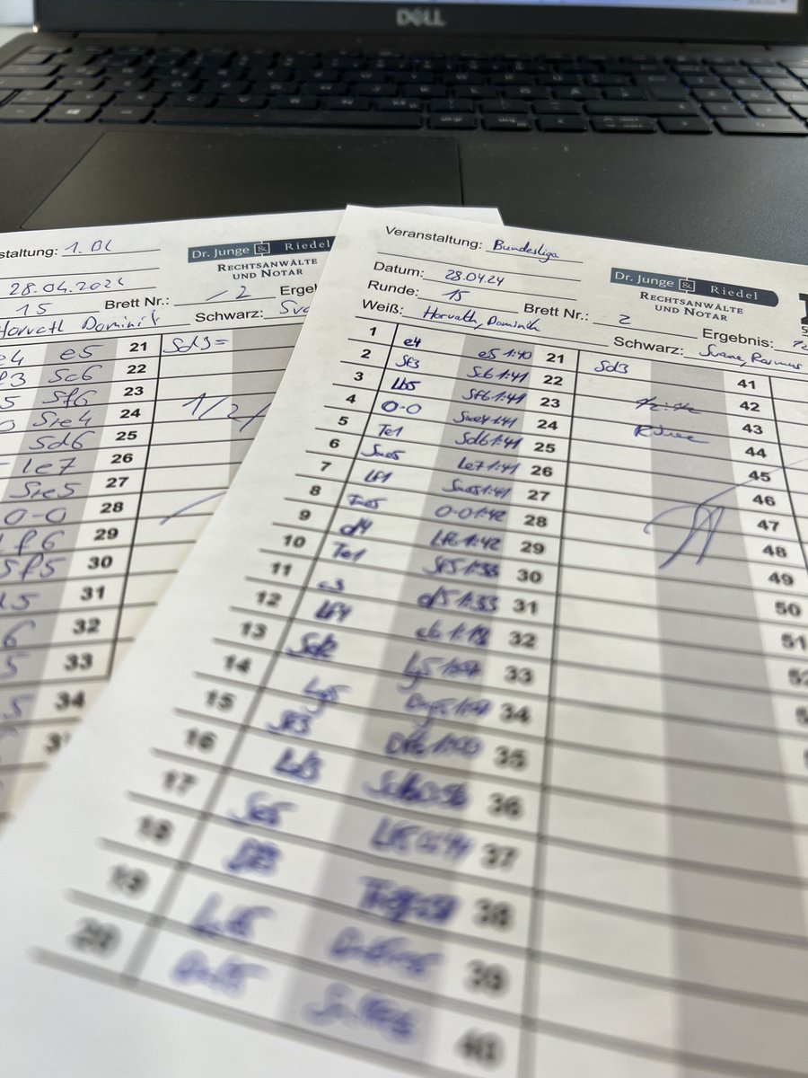 Ein 4-4 sichert den Klassenerhalt unseres Reisepartners <a href="/HSK1830/">HSK von 1830</a>. Den Anfang macht Rasmus Svane mit einem Remis nach 21 Zügen.