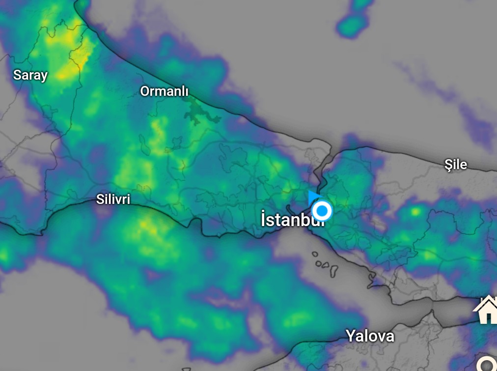 Çok tatlı bir yağış var şu anda. Son geçişi. #İstanbul #yağmur