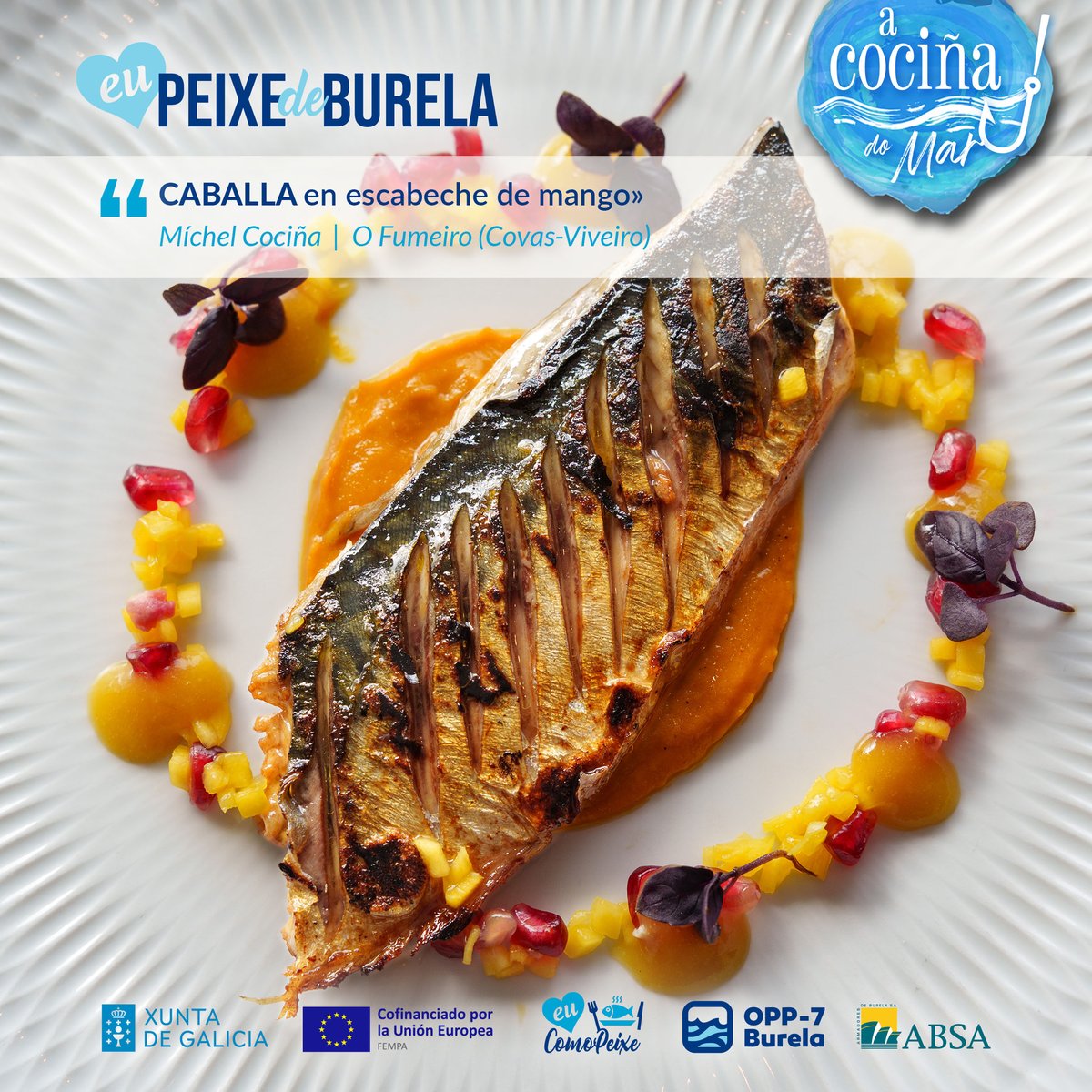 OPP7 | A COCIÑA DO MAR 2024 | 04 'Caballa en escabeche de mango' @lavozdegalicia @CocinerosL @pescaespana @come_pescado @MarXunta @cepesca @burelafs @estrellagalicia