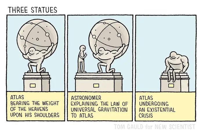 My latest @newscientist cartoon #science #statues #astronomy