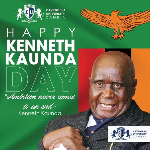 Today, we remember and honour the legacy of Kenneth Kaunda, the first President of Zambia. His impact on his country and the African continent is immeasurable, and his commitment to African unity and liberation will never be forgotten. #SuccessBeginsAtCavendish #TeamCUZ #KK100