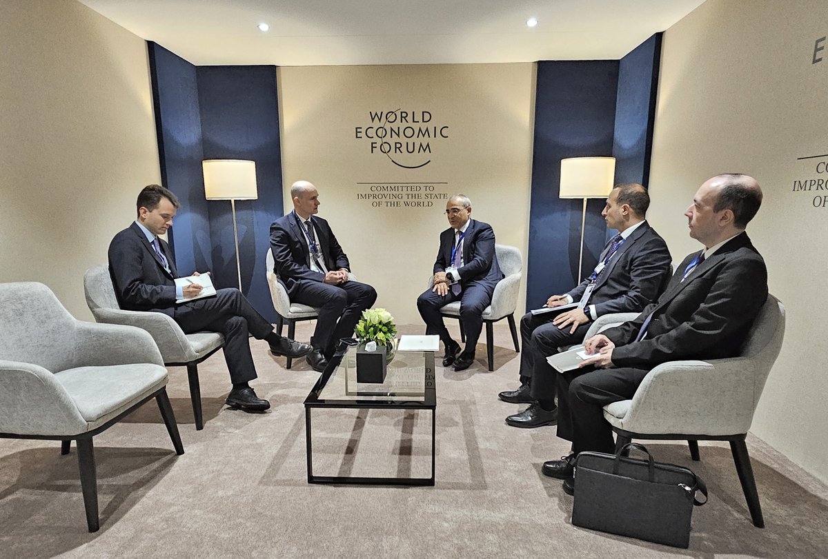 Within our visit to the Kingdom of #SaudiArabia, we met with Mirek Dušek, the Managing Director of the World Economic Forum (@wef). Our discussion revolved around several important topics, including the active participation of our country in addressing global #economic