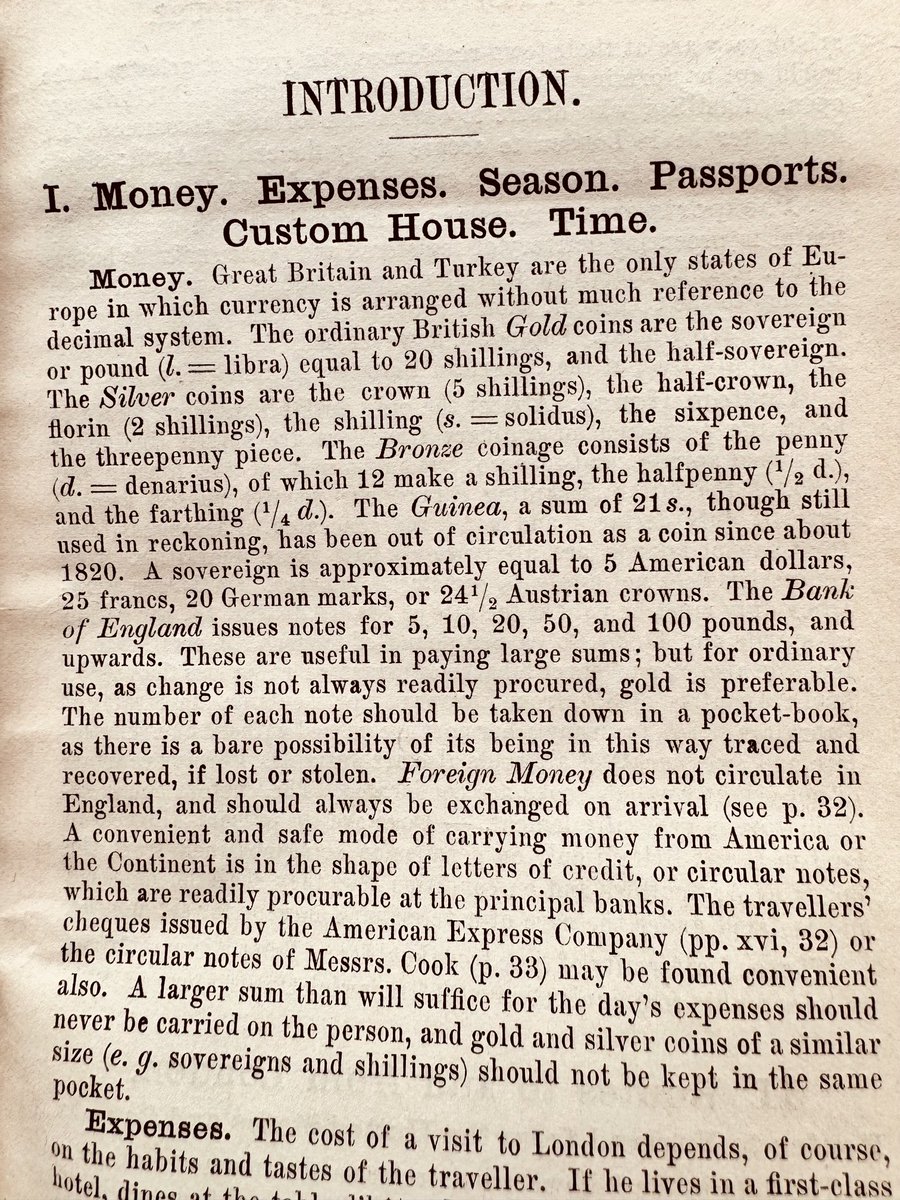 Baedeker in 1915: Great Britain and Turkey are the only states of Europe in which currency is arranged without much reference to the decimal system. 🤓