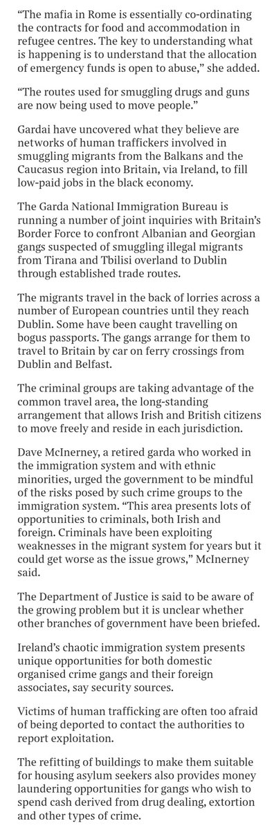 Reminder : Almost a year ago, English media told us that the Irish asylum and refugee system was being 'milked for cash' by foreign criminals. Nobody in Irish media will touch this story, even Gript. Why? 🤔