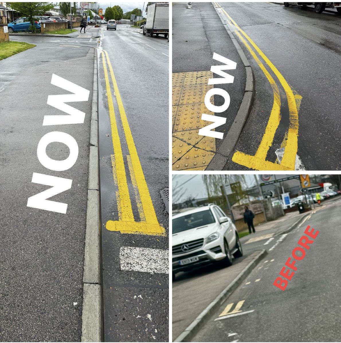 #ReportedSorted The double lines have been repainted on London Road. #CllrQaisarAbbas #MakingThingsBetter