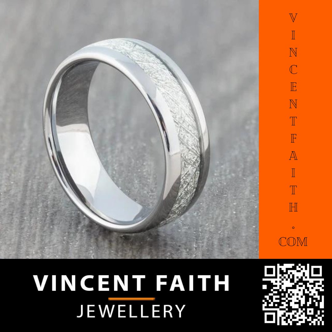 This 8mm meteorite tungsten ring is a striking and stylish choice.

rings.vincentfaith.com/17

Over 200 ring designs available at vincentfaith.com

#weddingideas #jewellery #ring #mensring #wedding #weddingband #weddingring #womensring