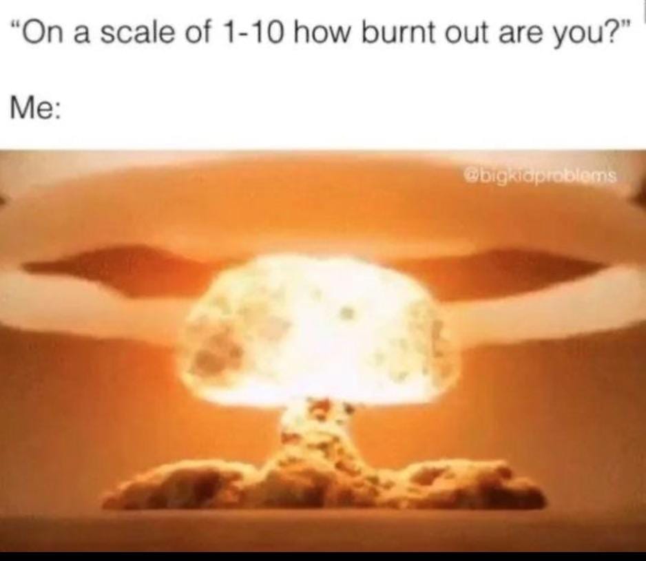 psikomediaugm's tweet image. 🔥[AWAS! Ada yang kebakaran jenggot, eh, apa otak?: Dibalik “Burnout”] 🔥

 ⁉️ Siapa Psikomedians di sini yang pernah ngerasain burnout? Rasanya kayak otak tuh kebakaran ga sih? Pengen rasanya nyiram otak pakai air dingin biar lebih segar. Sebenernya apa sih burnout itu? 🤔