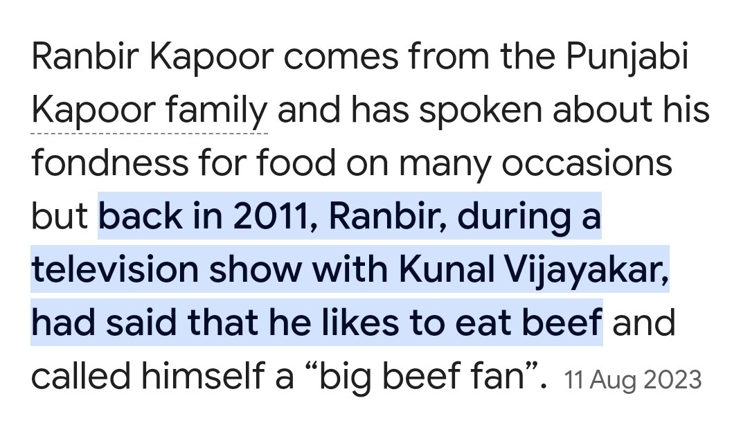 RANBEER KAPOOR is a beef Eater how can someone cast him for #LordRama role