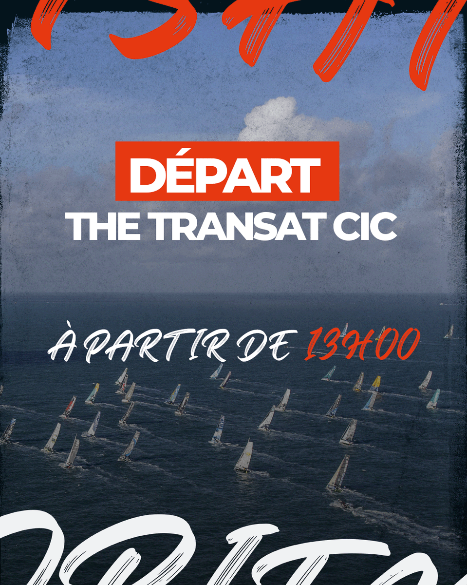 🔴On se retrouve à partir de 13h sur notre page youtube pour suivre le Grand Départ de #TheTransatCIC On vous attend nombreux !! 🔜 Lien du LIVE📲 bit.ly/4bf3ZRj