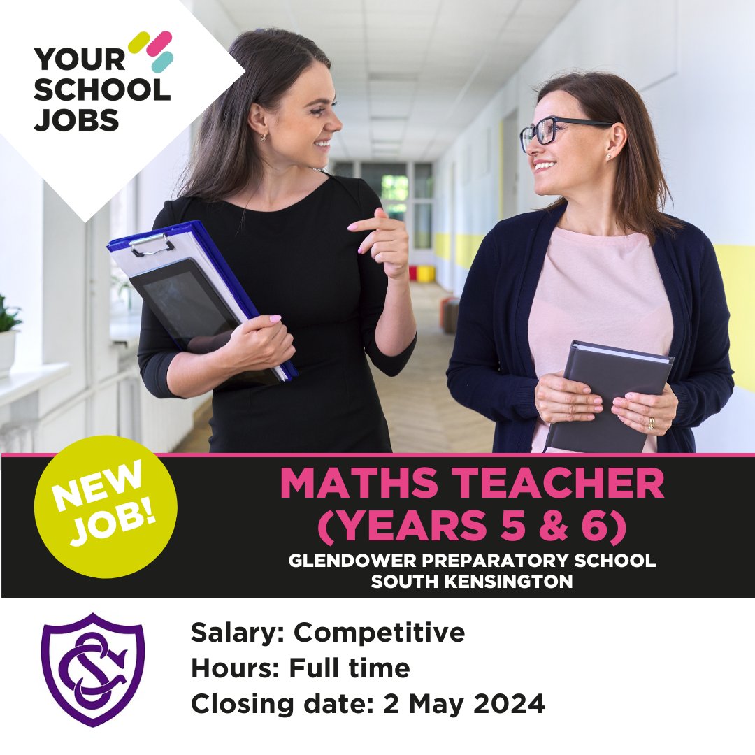 Are you a visionary, ready to embrace innovation and creativity? Are you a strong team player? Join this Prep School in the heart of London with access to top facilities. #getintoteaching #education - yourschooljobs.com/vacancy/maths-…