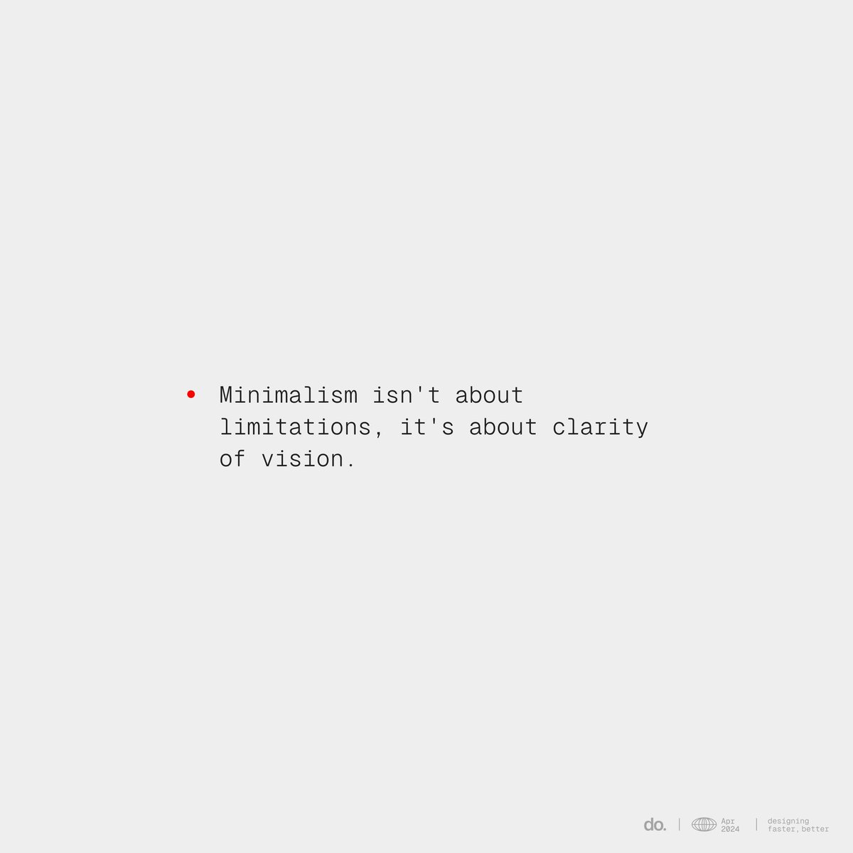 Agree?

#minimalism #design #designer
