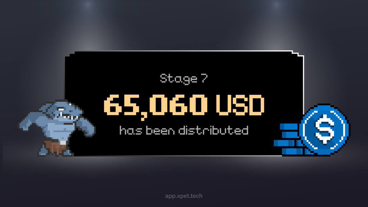 You conquered Stage 7!  Time to claim your well-deserved rewards 
 
🎁 Total bounty: $65,060 USD 
 
Keep an eye out for the next stage - it's gonna be epic!