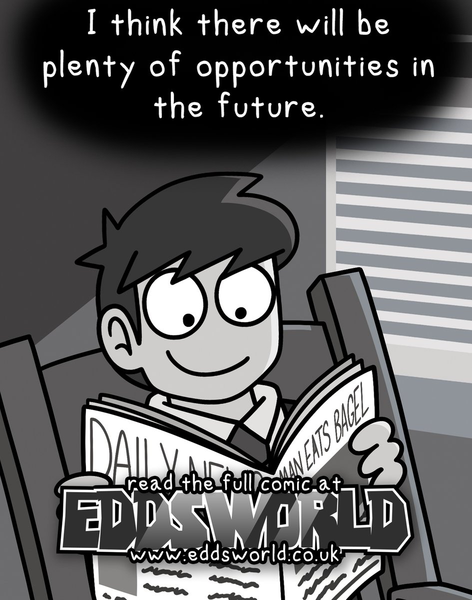 New comic! Now it's time for the epic conclusion of the 9 strip arc, NOIR! Read it here: eddsworld.co.uk/comic/441 🎨: @kasafraz & @oblivi_ann