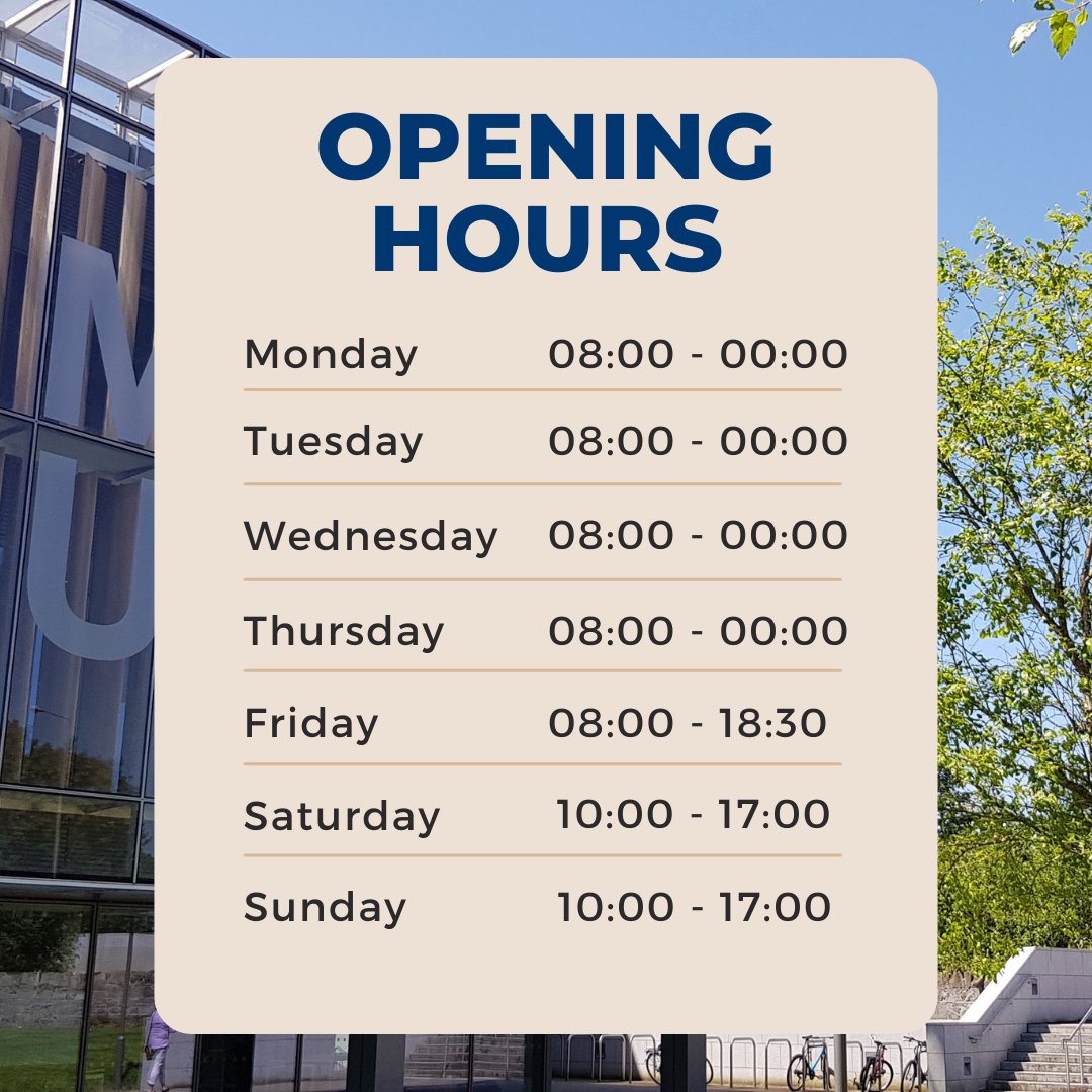 We are open as usual this week. We look forward to seeing you in the Library! #MULibrary