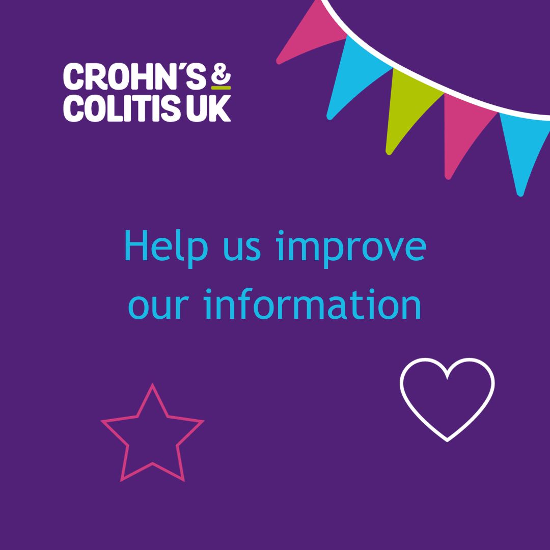 Have you used our information about Crohn’s and Colitis? Please use this link to tell us what you think. 👉 crohnsandcolitis.org.uk/info-support/f… #Crohns #Colitis #IBD