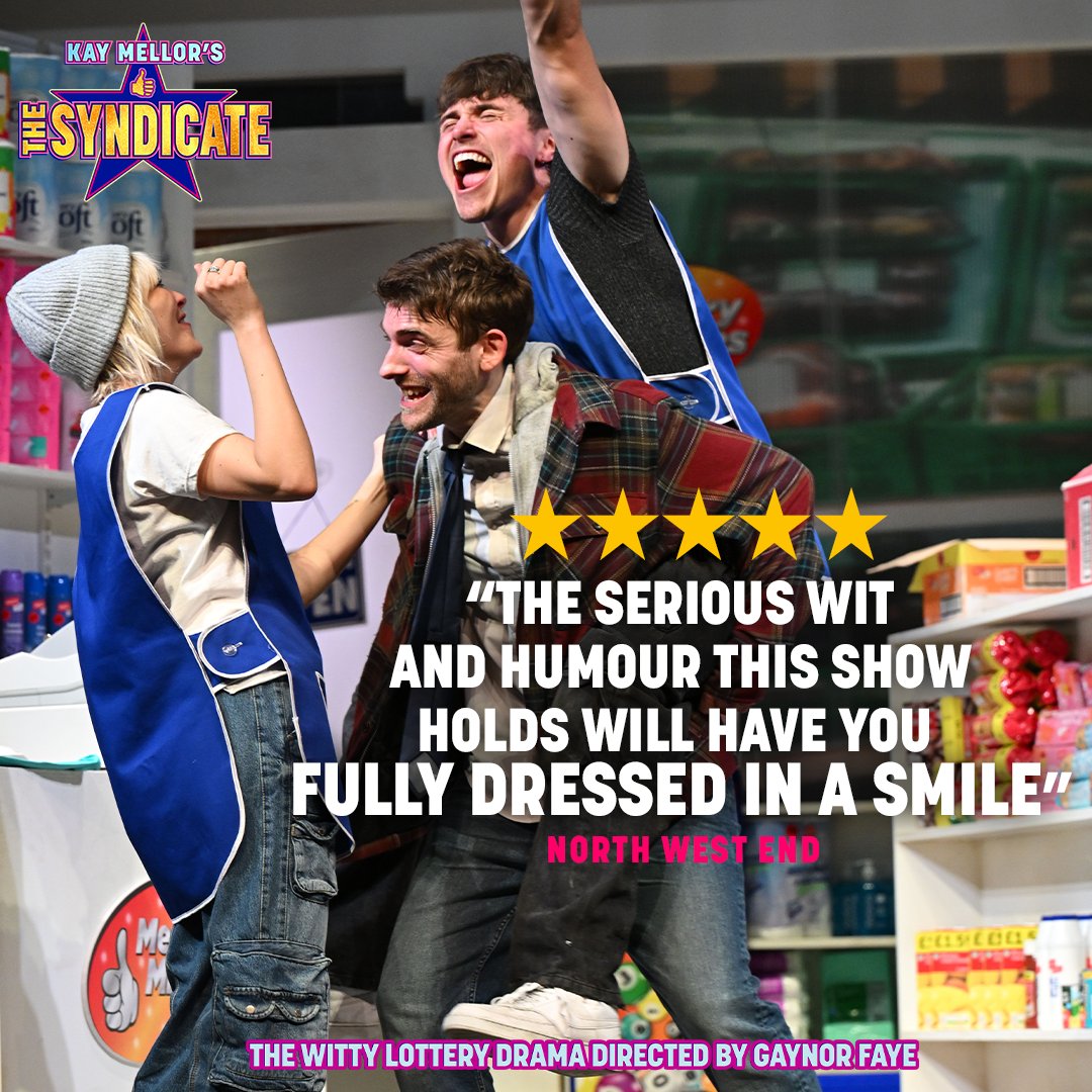 📣 Check out the reviews for @SyndicatePlay24! Don’t miss your chance to see this jackpot of a production. Book your winning tickets 👉bit.ly/3PmRIBc 📆 Mon 13 - Thu 16 May