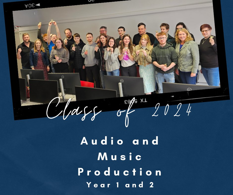 This week we celebrated with an awards ceremony for our Yr 1 & 2 Audio & Music Production students. This has been an exciting year for the Music Department in Cavan Institute with the launch of our new AMP Course and the opening of our new facilities. cavaninstitute.ie/music-sound-pe…
