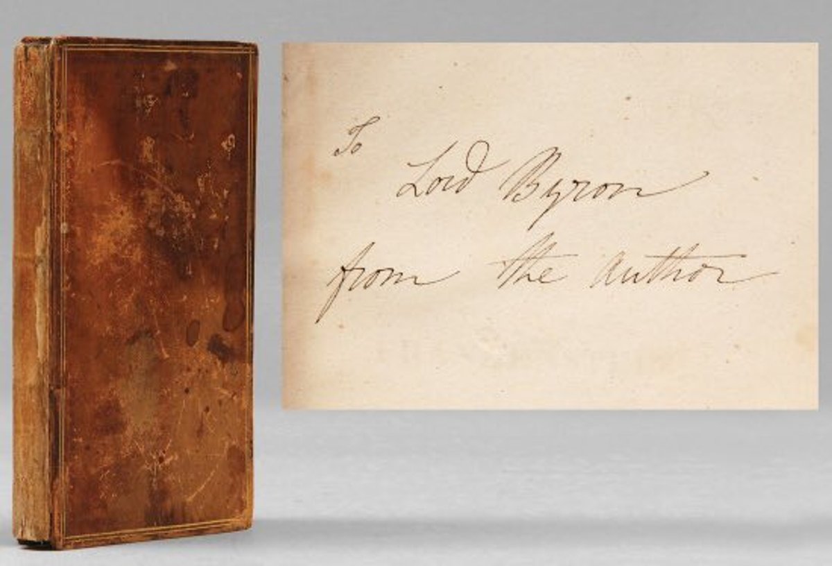 #OTD 1818 Shelley writes to Byron 

"I am commissioned by an old friend of yours to convey 'Frankenstein' to you, and to request that if you conjecture the name of the author, that you will regard it as a secret. In fact, it is Mrs. S[helley]'s"