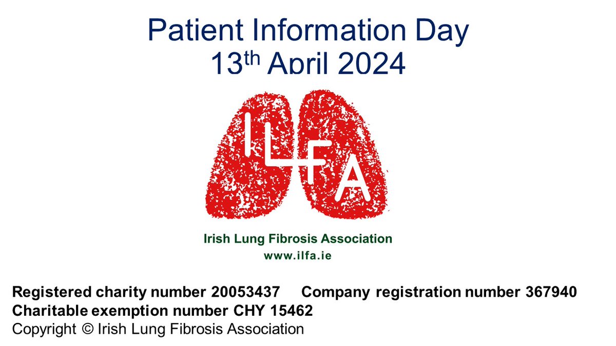 The recording of ILFA's Patient Information Day held online on 13th April is now available to view via ILFA's YouTube Channel. youtu.be/KABgD3DEUuQ?si…