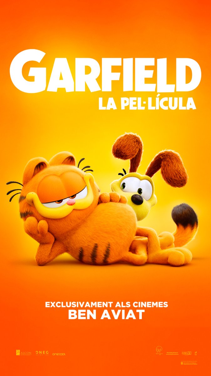 🍿 Aquest 1 de maig arriba '#Garfield: la pel·lícula' en català als cinemes! 🧡 Només 3 dies per retrobar-nos amb el famós gat creat ara fa 45 anys de la mà de Jim Davis. #TriaAudiovisualEnCatalà, el teu gest compta! 👌🏾 @cat_cine @llenguacatalana