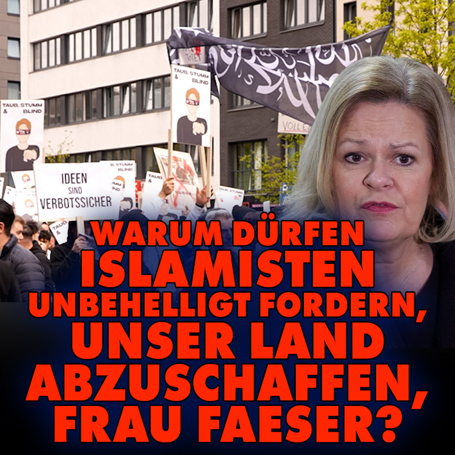 Wenn sich Feinde Deutschlands versammeln und einen extremistischen gesellschaftlichen Wandel fordern, so ist es die Aufgabe des Verfassungsschutzes und des Innenministeriums einzugreifen. Am Samstag kamen die Organe dieser Aufgabe nicht nach.
nius.de/gesellschaft/w…