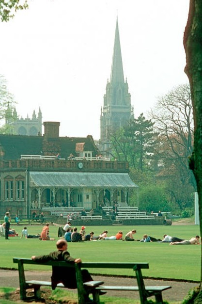 This Patrick Eagar shot of the old Victorian pavilion at Fenner's in Cambridge during the match between Cambridge University and Yorkshire on 6th May 1970 is one of my favourites. For me, it  beautifully captures the timelessness of the game ...