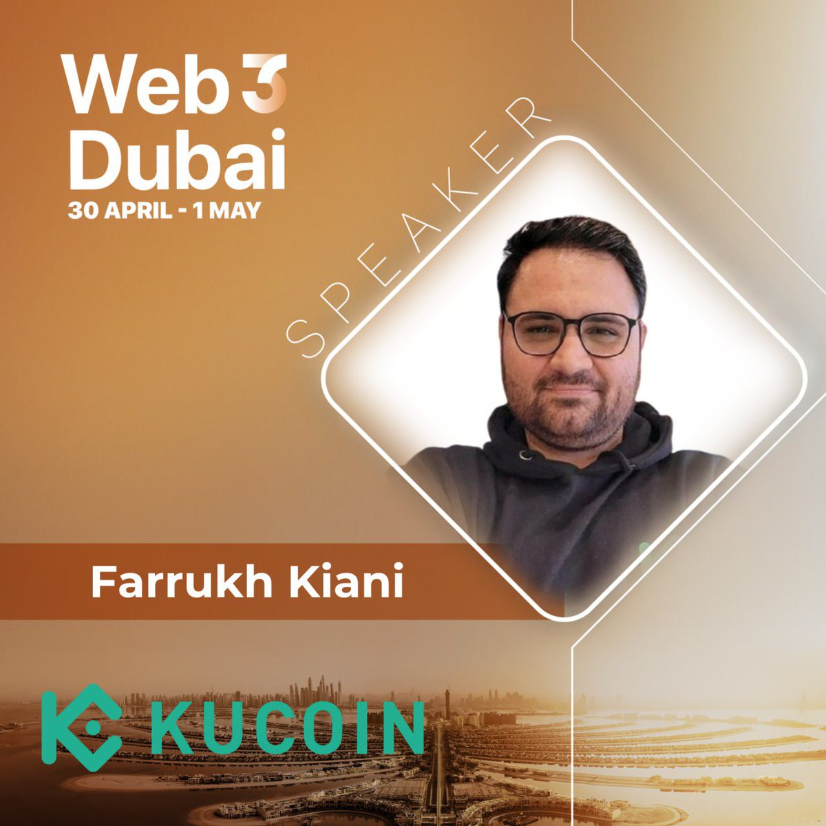 🎊 Excited to announce that Farrukh Kiani from @kucoincom will be joining us at Web3 Dubai as a speaker. 🎟 Grab your discounted ticket with CODE: web3dubai2024 discover.billyapp.live/events/web3-du…