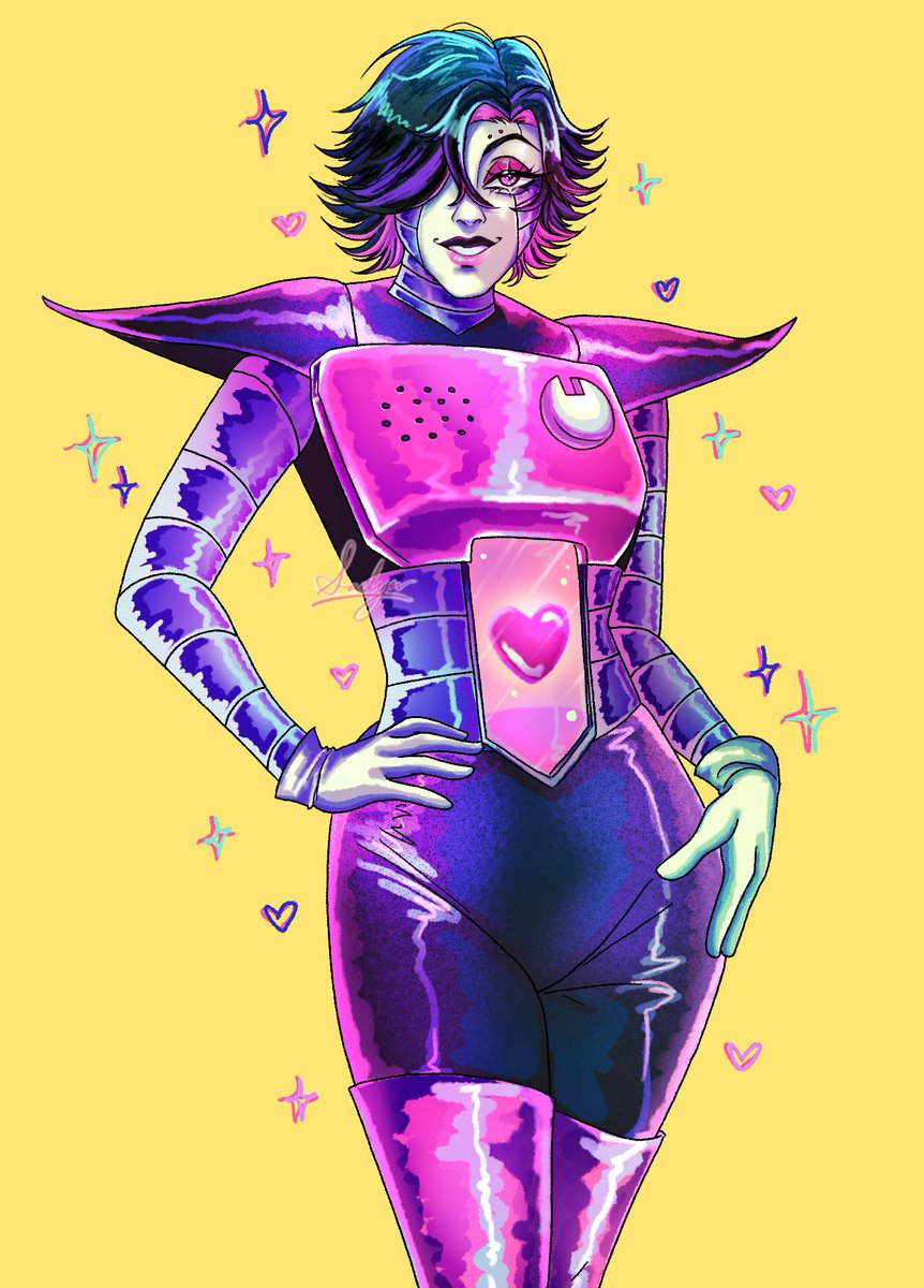 indigoxbones's tweet photo. drag queen robot yessss 💅💅💅 

#mettaton #mettatonex #mettatonfanart #mettatonexfanart #undertalefanart #undertale https://t.co/FFDtvaN63l