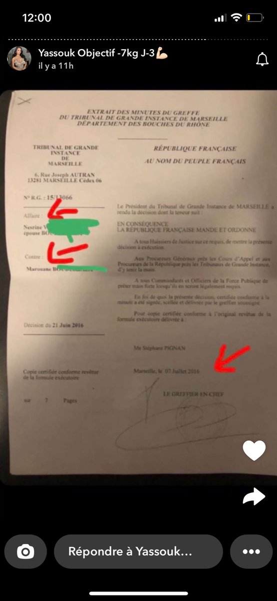 JanHayjan58208's tweet photo. Le divorce c’était pr la caf qu’il l’avait fait fait pas genre, 10 ans après tu ressort des docs comme ça pr te justifier c’est que tu n’est pas trkl au fond de toi, une personne sûre de sois ne se justifie pas voleuse de marie et voleuse de père #yassouk #nessrine https://t.co/WLDjAD4AkT