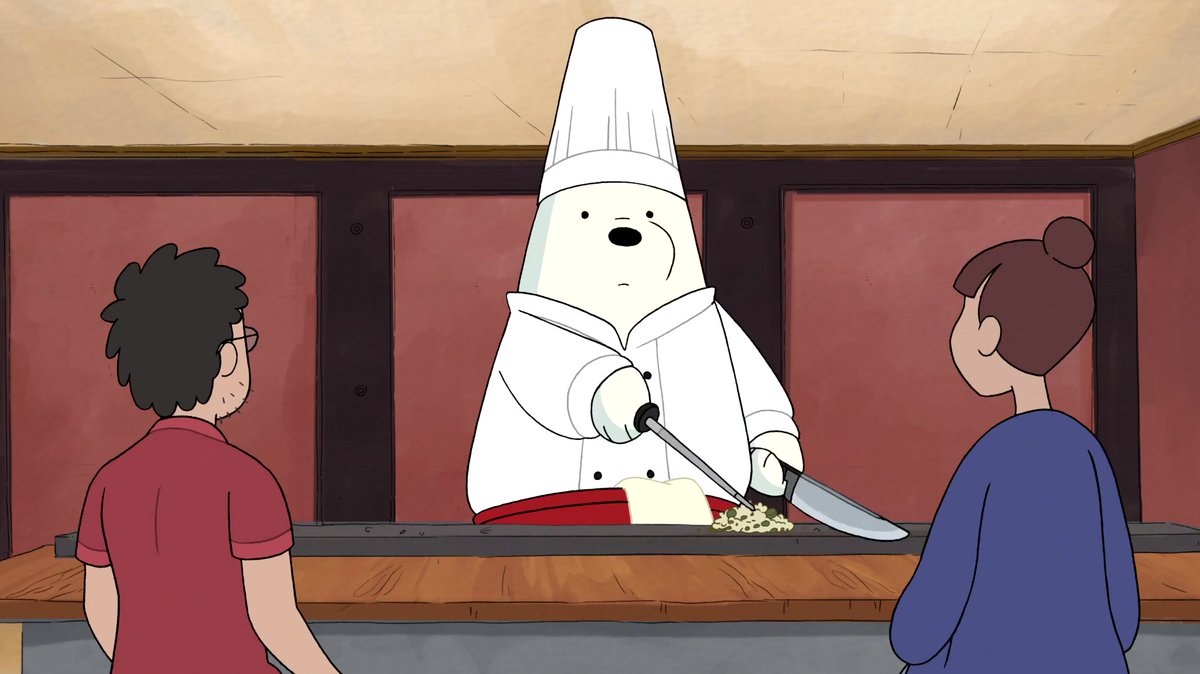 When Ice Bear begins to feel unappreciated after both Grizz and Panda ignore the dinner that he made, he gets a job at a local restaurant in town, resulting in both Grizz and Panda finding a new brother in 'Losing Ice', aired 8 Years Ago. #WeBareBears #DayInFandomHistory