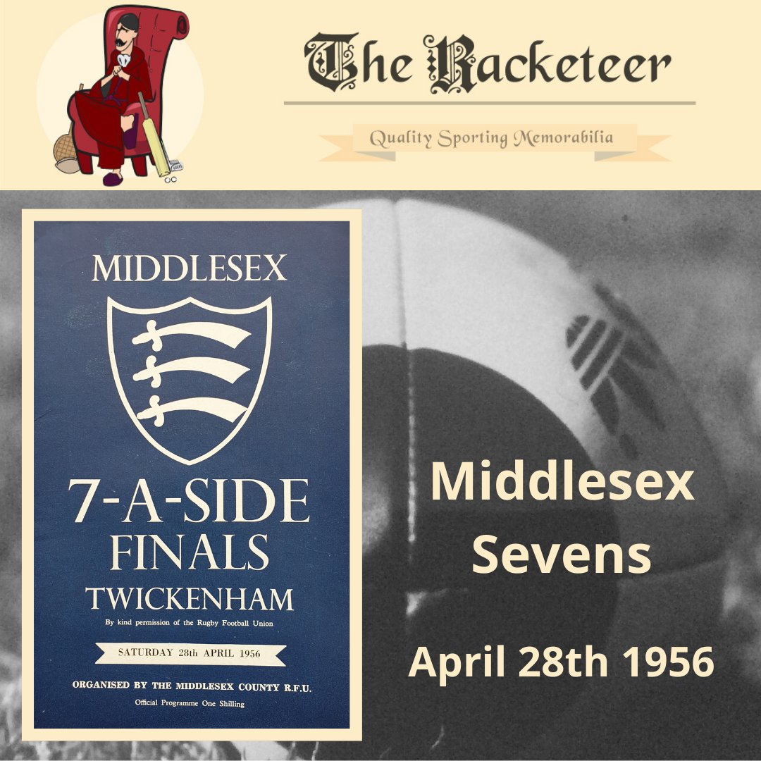 A long day at Twickenham - with brief intervals of rugby, between long bouts of drinking and singing! #OnThisDay in 1956, with @LondonWelshRFC finishing as champions

#rugbyprogrammes #middlesex7s #Twickenham 

the-racketeer.co.uk/middlesex-7s-3…