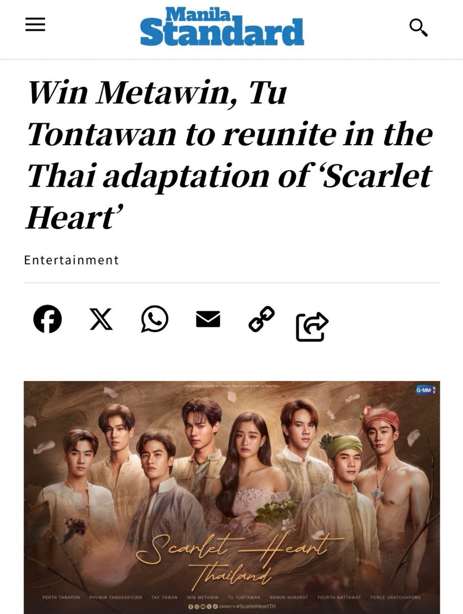 jzmin_b's tweet photo. "Win Metawin, Tu Tontawan to reunite in the Thai adaptation of 'Scarlet Heart" Manila Standard

🔗 https://t.co/q7fwpeYOsb… 

#tontawan_t #winmetawin #wintu 
#ScarletHeartTH #GMMTV2024PART2 https://t.co/WEdkEnu3Gg