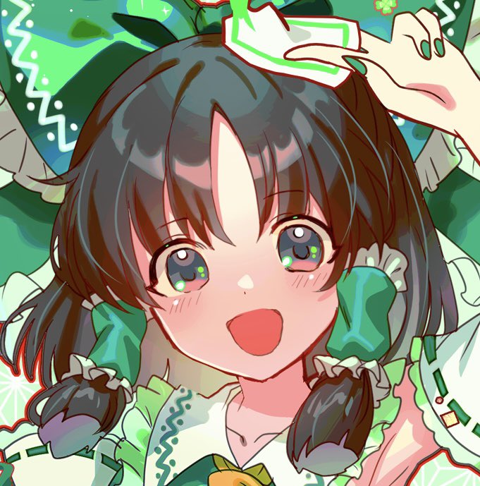 hacoho378's tweet photo. 前髪真ん中分け緑霊夢で参加させていただいております https://t.co/GzGjiP3tnY