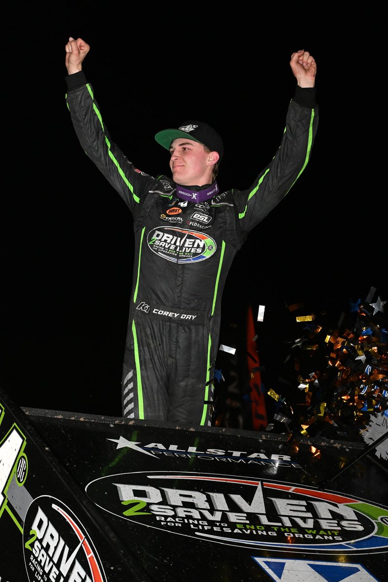 Huge congratulations to @corey_day_ from CMR and @Driven2Save on winning his first start in a pavement late model!
