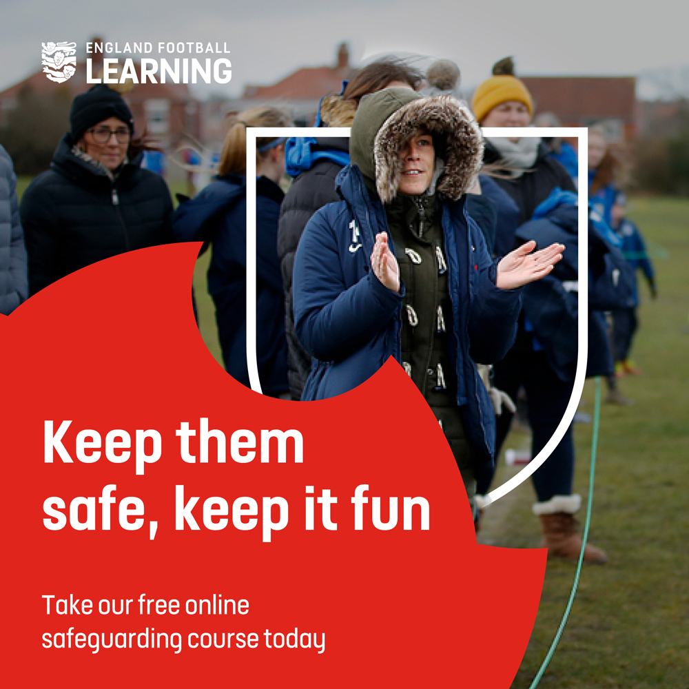 Play your part in keeping football safe. Learn all about it through our free, online Safurguarding For All course. Complete it today ⬇️ bit.ly/3PIT0b8