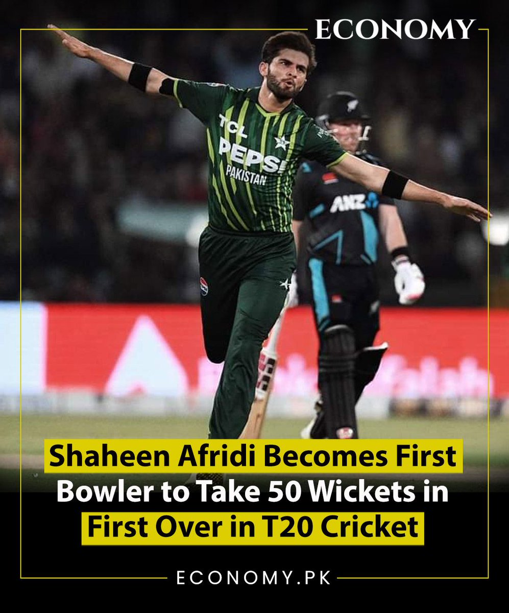 Men in Green managed to defeat New Zealand in last game, leveling five-match Twenty20 International series, with key pacer Shaheen Shah Afridi was the star bowler for hosts, as he became first bowler to take 50 wickets in maiden over in T20I cricket.