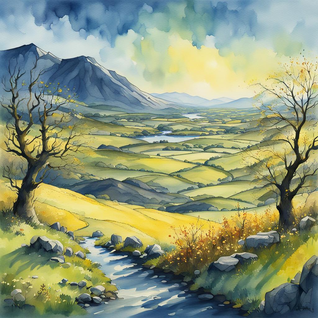 Spring   Morning, Clifden, Co Galway. #irishart #irishartist   #irishartists #irishartforsale #irishartcollectors #irishartgalleries   #irishlandscapes #irishlandscapesketch #nftdealer #nftinvestor #nftinvestors   #nftart #nftartist #nftcommunity #nftcollector #nftcollectors
