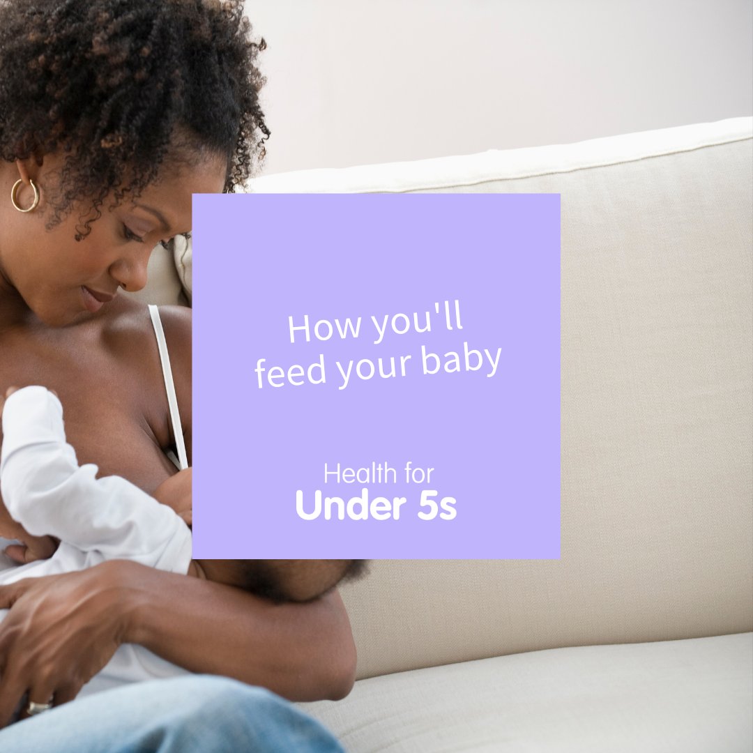 👶 Choosing how to feed your baby is a big decision. 🤱 There are benefits to #breastfeeding for both mother and baby, and it‘s recommended that babies are breast fed exclusively for the first six months. ➡️ bit.ly/3id2Fpv #healthforunder5s #feeding