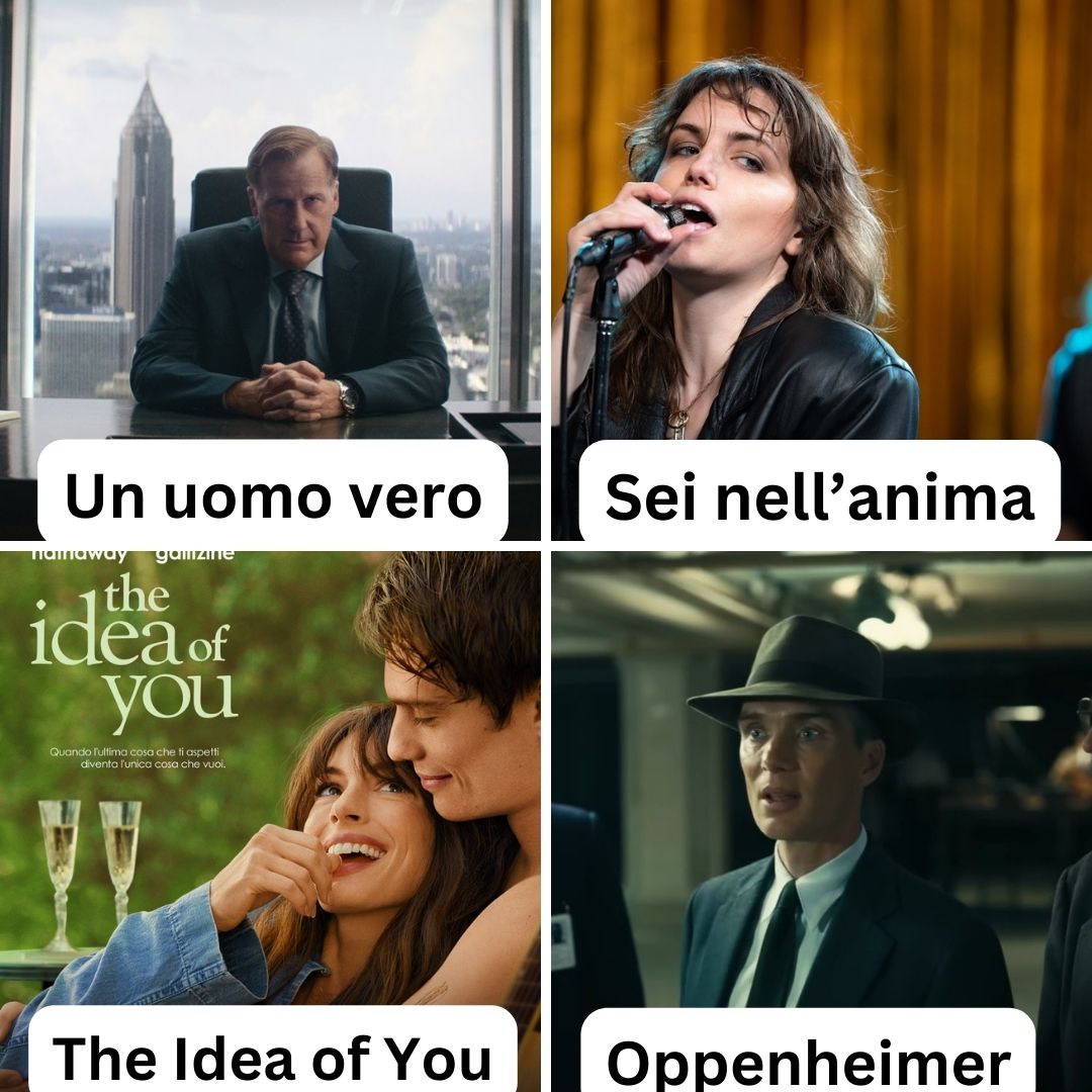 La settimana dal 28 aprile al 4 maggio è più interessante per i film che per le #serietv
Arrivano #SeiNellAnima #TheIdeaofYou #Oppenheimer e altri film ancora mentre tra le serie l'interesse è tutto rivolto su Un Uomo Vero di Netflix dituttounpop.it/film-serie-tv-…