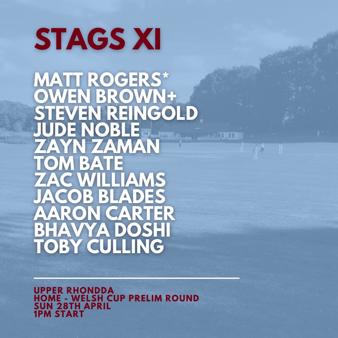 St Fagans Cricket Club 🦌🏏 (@stfaganscricket) on Twitter photo We hope the season can get started today as we host <a href="/upper_rhonddacc/">Upper Rhondda Cricket Club</a> in the preliminary round of the Welsh Cup.
1pm start at Crofft-y-Genau Road.
All the best to the boys, particularly our various club debutants; Steven, Tom, Bhavya and Toby. We hope the season can get started today as we host <a href="/upper_rhonddacc/">Upper Rhondda Cricket Club</a> in the preliminary round of the Welsh Cup.
1pm start at Crofft-y-Genau Road.
All the best to the boys, particularly our various club debutants; Steven, Tom, Bhavya and Toby.