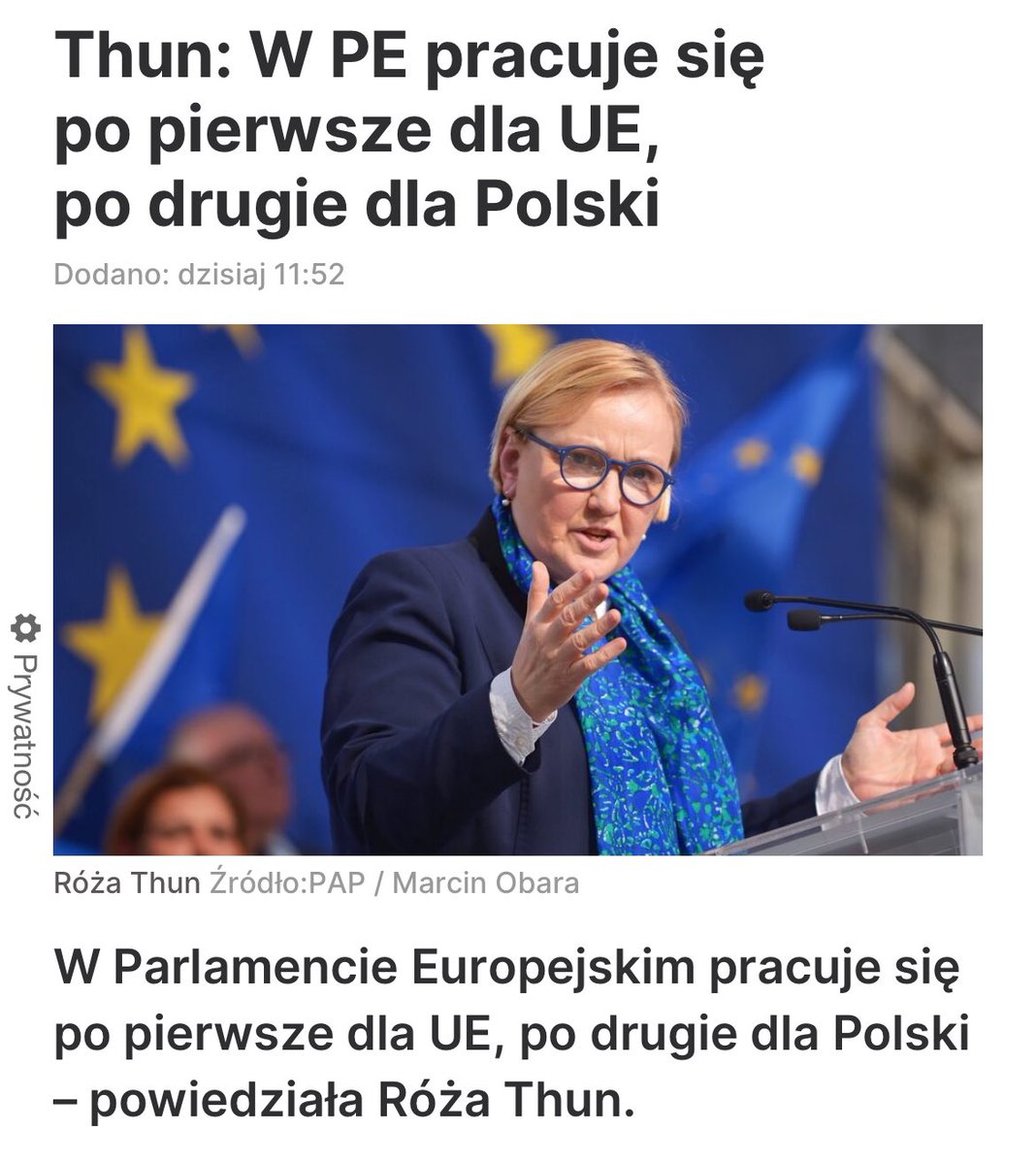W tym właśnie problem, że ci ludzie od początku naszej obecności w UE nie zrozumieli, że obowiązkiem europosłów jest pracować dla Polski. Po pierwsze Polska!
