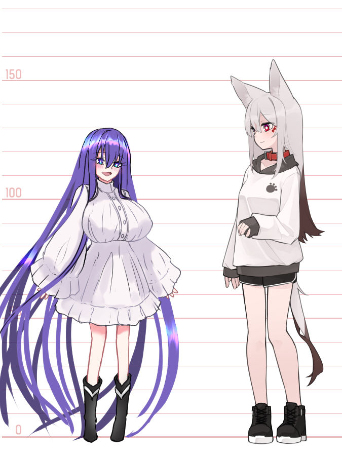 シャコバさん家のアカシャちゃんと背比べお借りして、マナちゃんと背比べ!! 