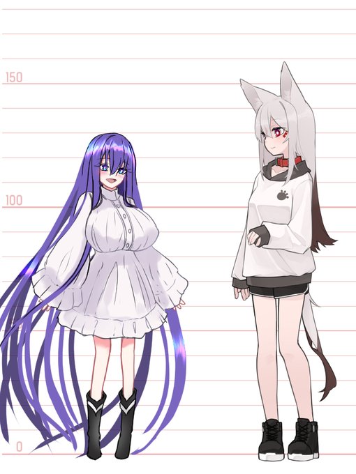 シャコバさん家のアカシャちゃんと背比べお借りして、マナちゃんと背比べ!! 