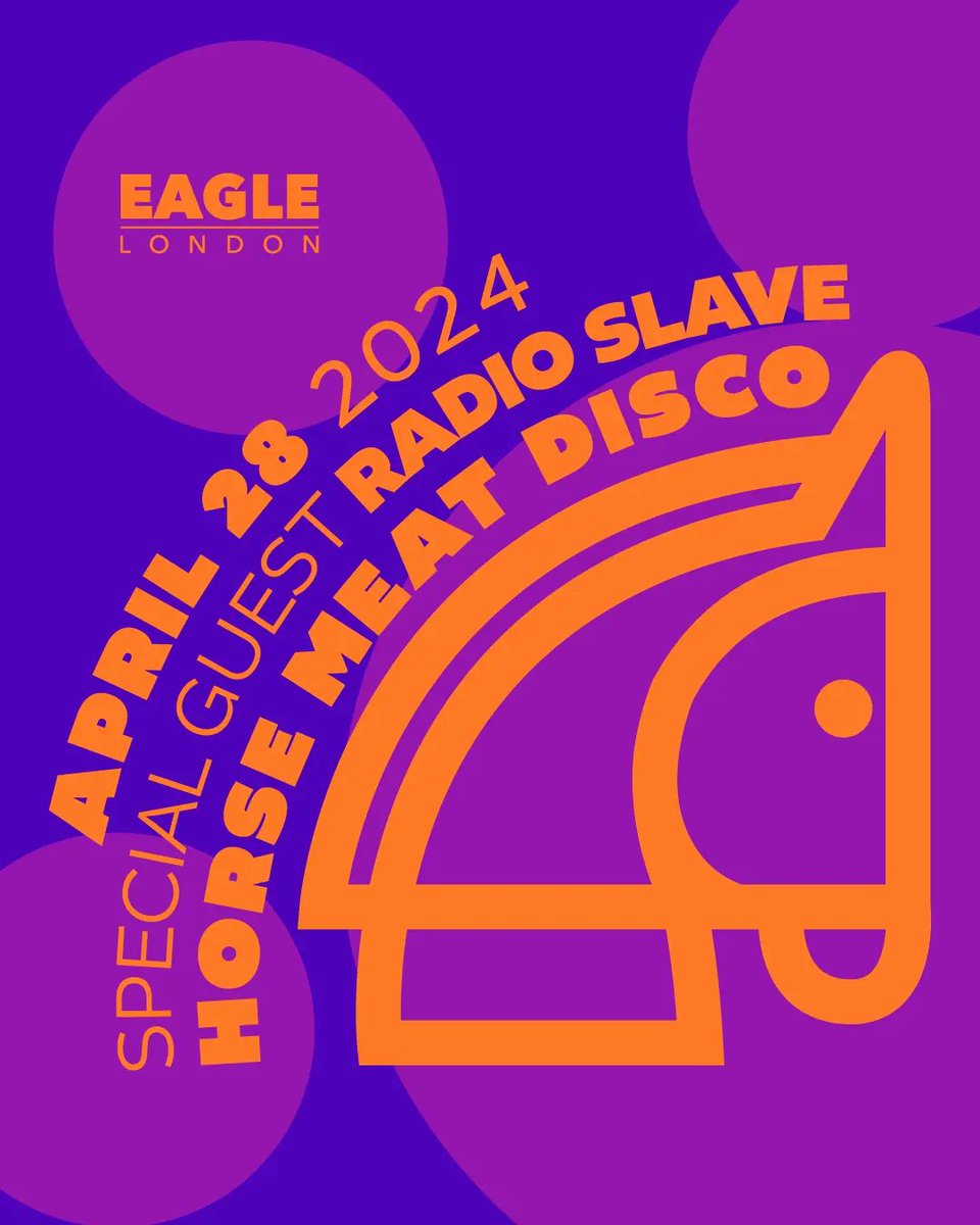 Special guest Radio Slave is popping in tonight for lots of hands in the air moments with @HorseMeatDisco! Sling it on your group chat and trundle down for a shoulder shimmy! Happy Hour 8-9pm. Open 8pm - 3am. 🎟️ TICKETS eaglelondon.com/event-details/… - Eagle VIP members get 50% off