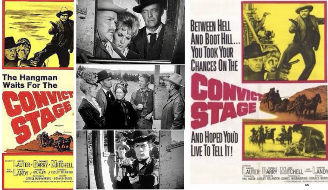 SaveRedlandLibr's tweet photo. 12:20pm TODAY on @TalkingPicsTV 

The 1965 #Western film🎥 “Convict Stage” directed by #LesleySelander from a screenplay by #DanielMainwaring &amp; story by Don "Red" Barry

🌟#HarryLauter #DonRedBarry #JodiMitchell #HannaLandy #JoePatridge #EricMatthews #WalterReed #MichaelCarr https://t.co/KNyOCC52bO