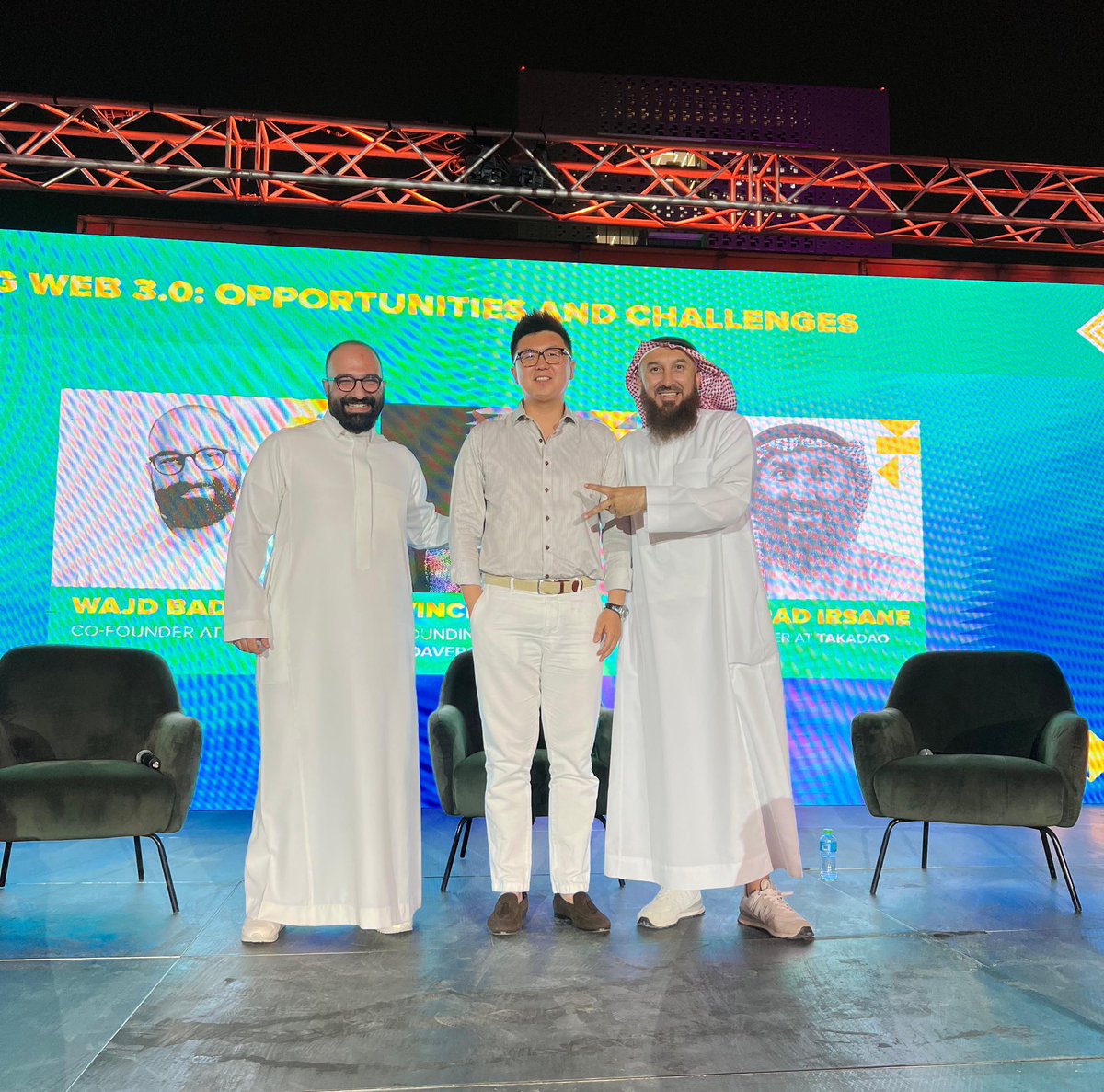 Enjoyed the panel talk last night at @riseupsaudi where we addressed some challenges and opportunities in the web3 industry along with Vincent (<a href="/Adaverse_Acc/">Adaverse Ventures</a>) and Morrad (@TakafulDao)

<a href="/Its_Nuqtah/">Nuqtah</a>