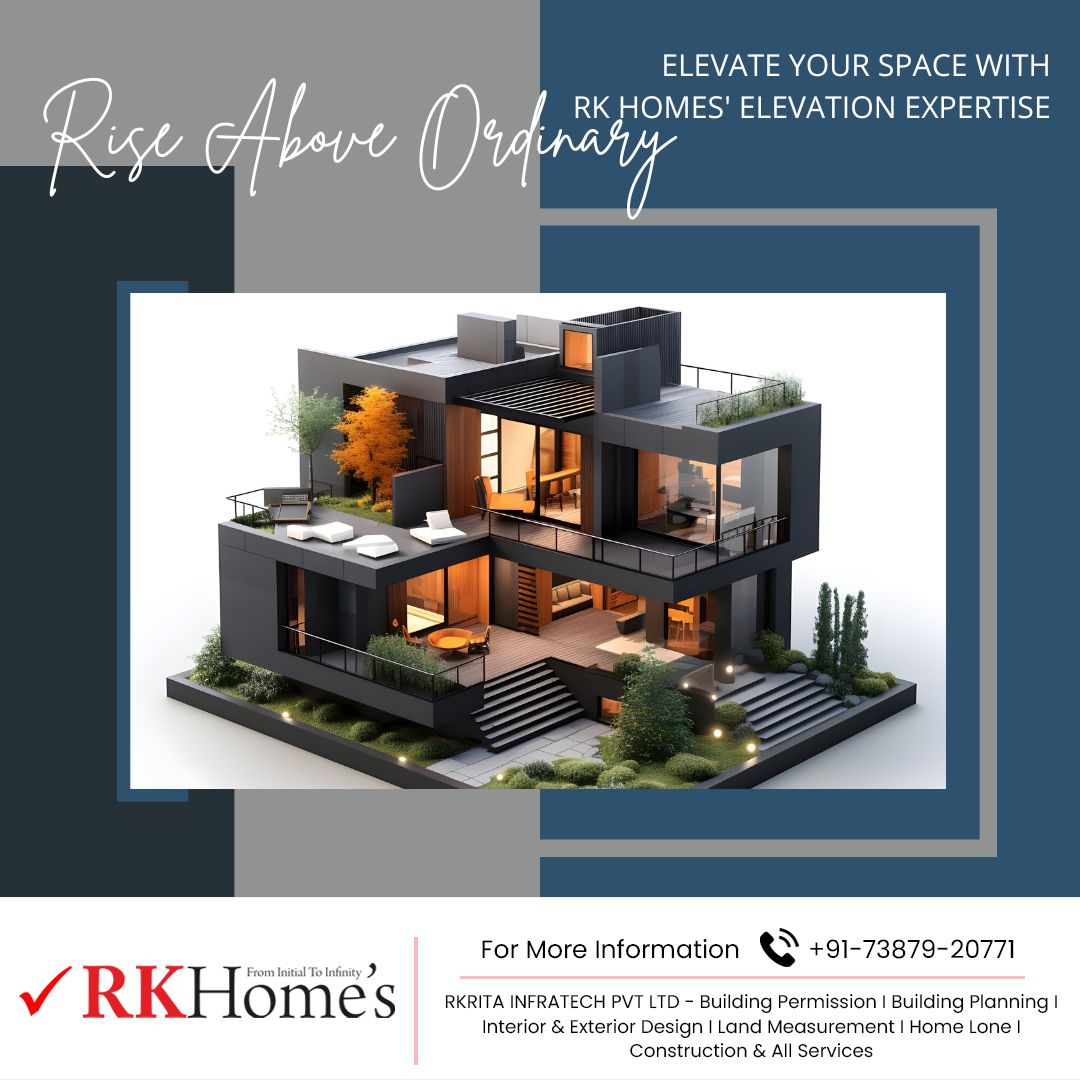 Take your space to new heights with RK Homes' elevation expertise! 

Let us elevate your living experience with innovative designs and unparalleled craftsmanship.

Contact us at 7387920771 to elevate your space today!

#RKHomes #ElevationService #ElevateYourSpace #InteriorDesign