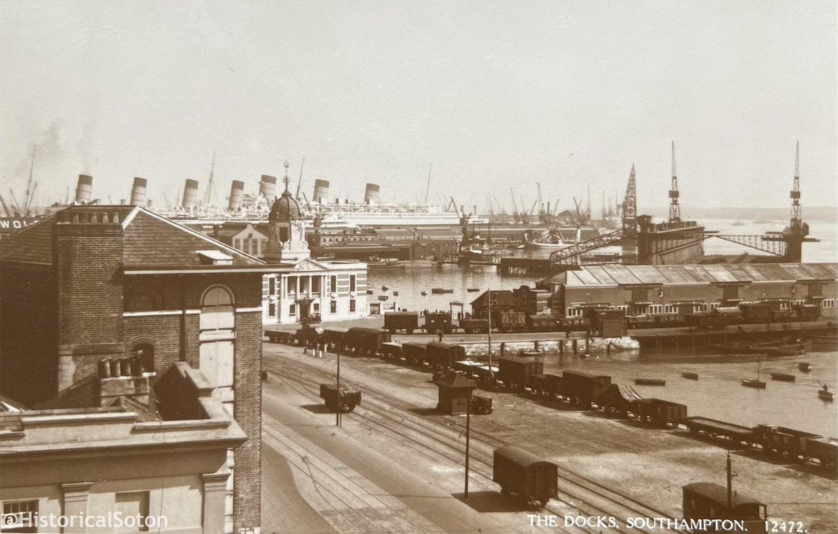 Town Quay and Southampton Docks.